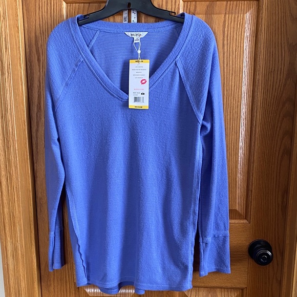 Wildfox Periwinkle Long Sleeve Tee - Picture 1 of 4